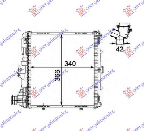 ΨΥΓΕΙΟ 2.7-2.9-S 3.2-S 3.4 ΒΕΝΖ (34x36.6x4.2) (MAHLE BEHR PREMIUM LINE) ΔΞ