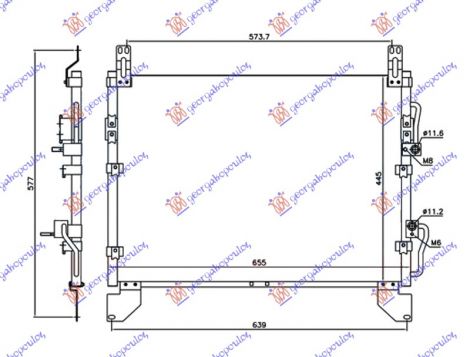 ΨΥΓΕΙΟ A/C 2.7 Xdi ΠΕΤΡΕΛΑΙΟ -06 (665x445x20)ΠΑΡΟΧΕΣ ΣΥΝΟΔΗΓΟ